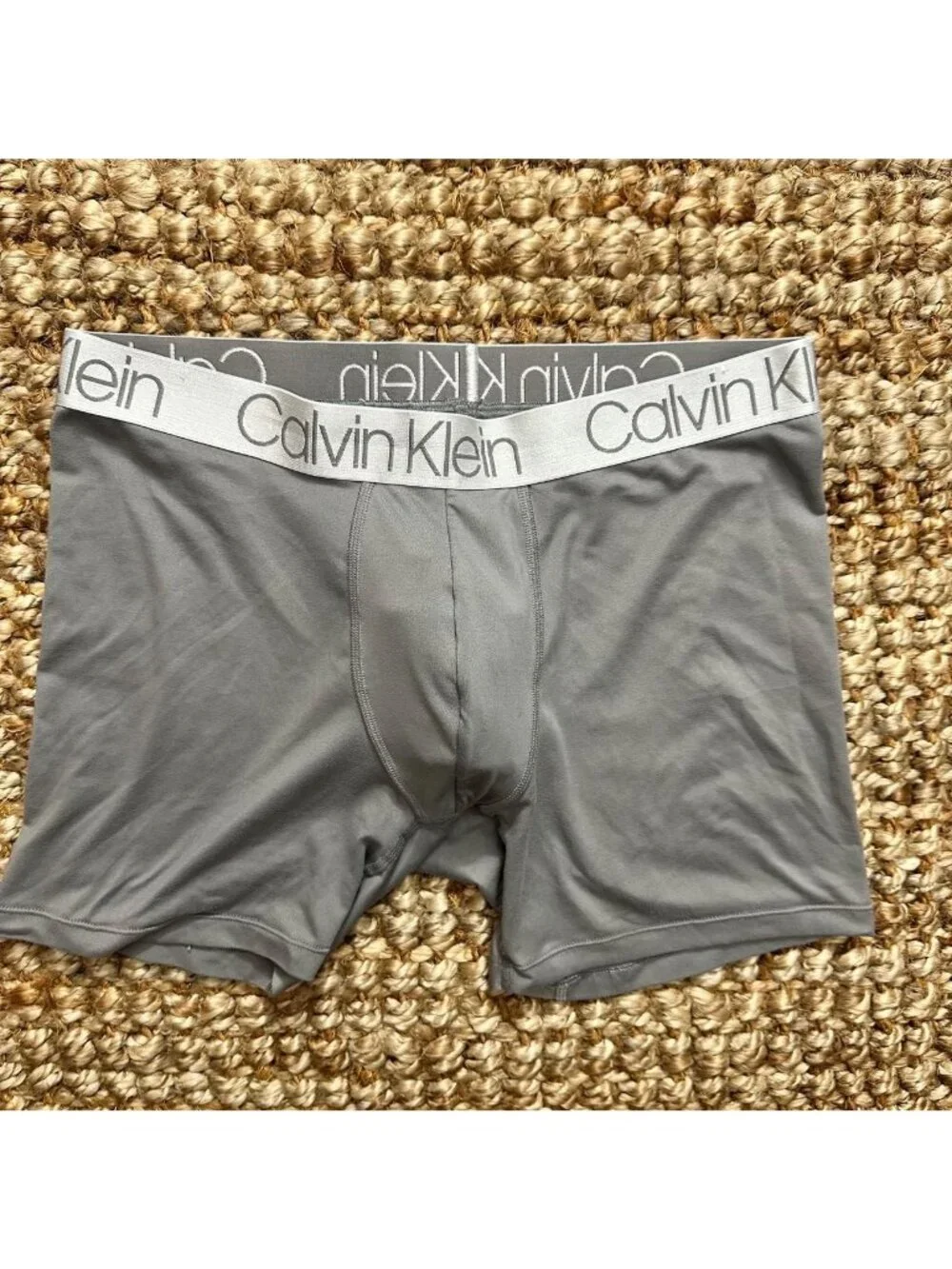 Calvin Klein Men's Boxer Briefs Gray Stretch Performance Medium